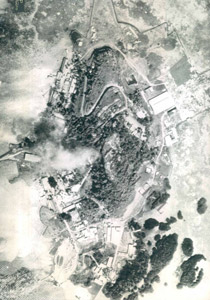 Lenger Island in 1944 prior to the bombing, Pohnpei