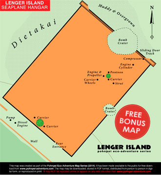 Lenger Island Eco-Adventure Map Guide Hangar Bonus Inset