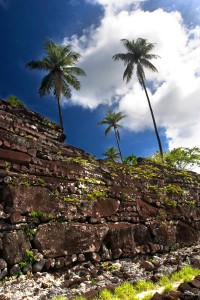 The outer wall of Nan Douwas, Nan Madol, Pohnpei, Federated States of Micronesia (FSM)