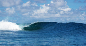 Break near Penieu Island, Pohnpei, Federated States of Micronesia (FSM) - Photo courtesy of Pohnpei Surf Club