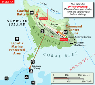 Lenger Island Eco-Adventure Map Guide Inset Map 4A