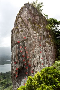 The Spire with bolt locations at Sokehs Island, Federated States of Micronesia (FSM)