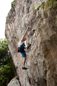 Climbing the Adam's Apple on Sokehs Island, Federated States of Micronesia (FSM)