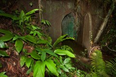 Entrance to aviation fuel tank tunnel on Lenger